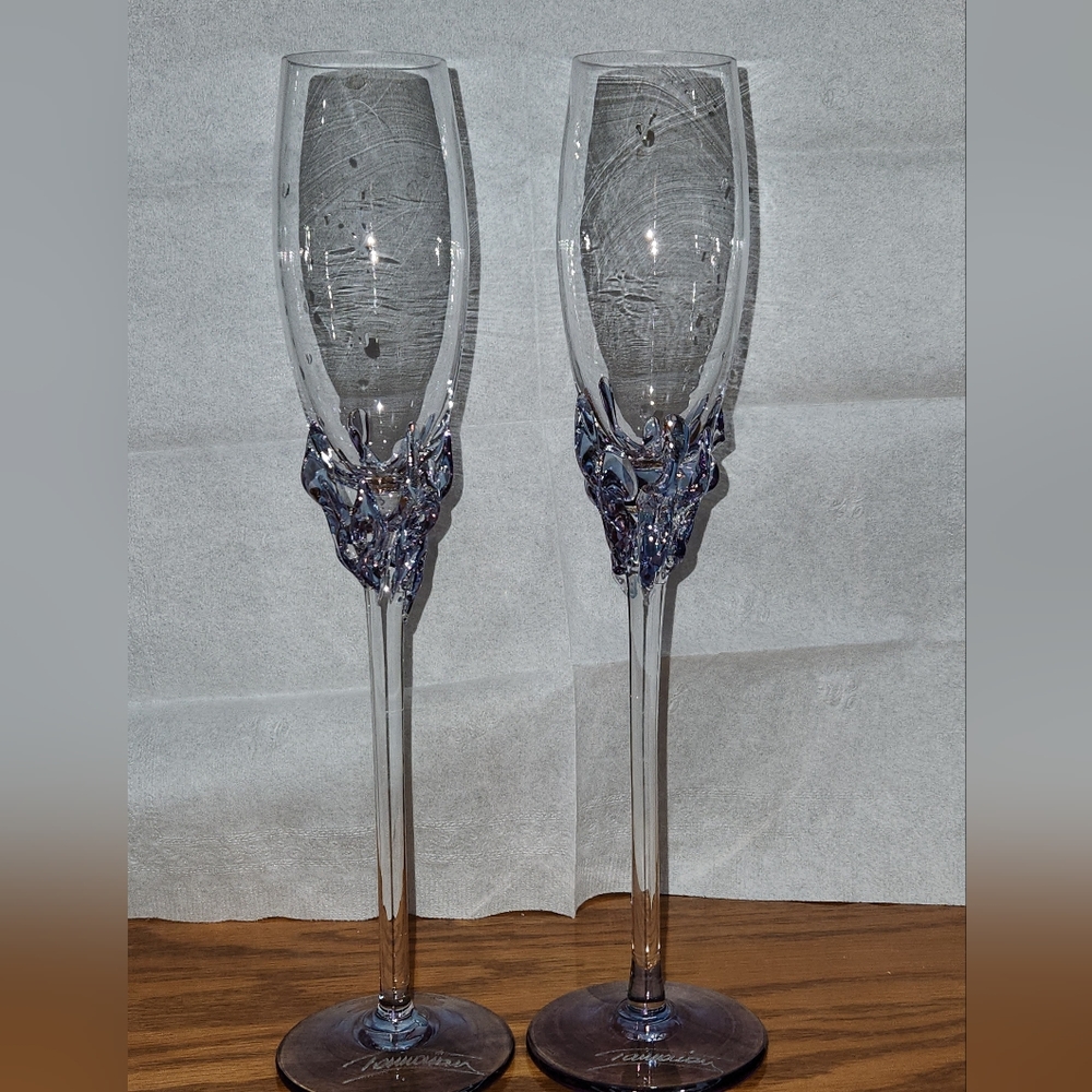 8 Ion Tamaian champagne flutes